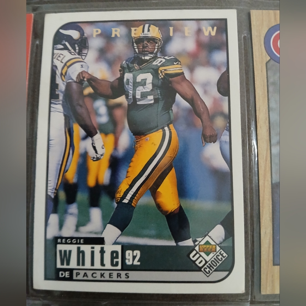 Reggie White football card.